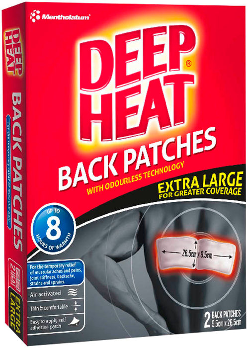 Deep Heat Back Patches 2 pk