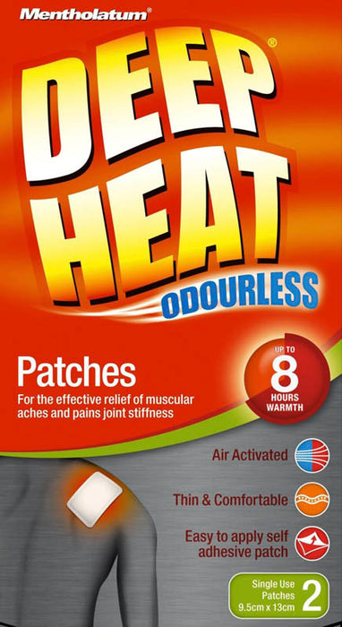 Deep Heat Patches Regular 2 pk