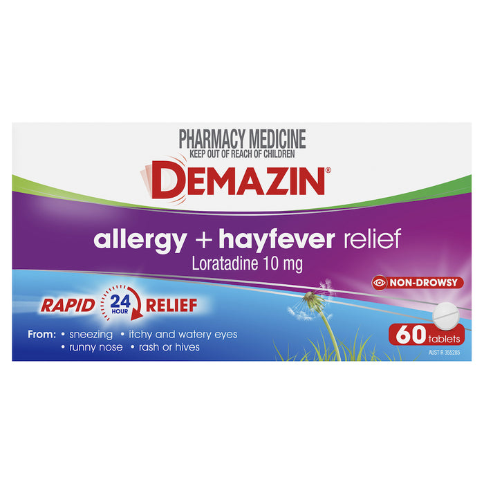 Demazin Allergy + Hayfever 60 Tablets