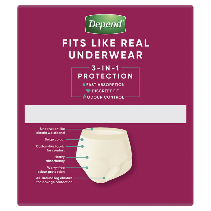 Depend Realfit Underwear Female Extra Large 8 Pack