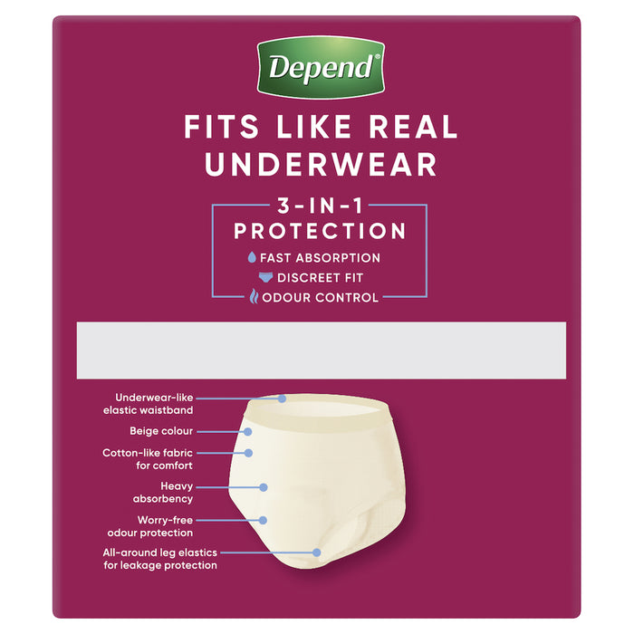 Depend Realfit Underwear Female Large 8 Pack