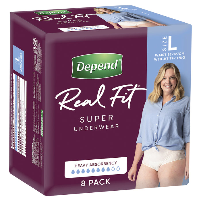 Depend Realfit 内衣超女大号 8 件装