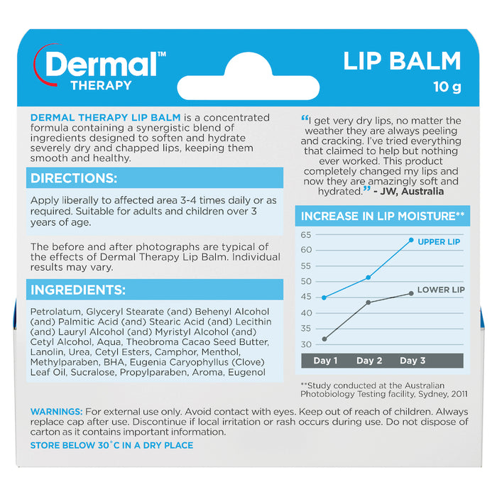 Dermal Therapy Lip Balm 10g