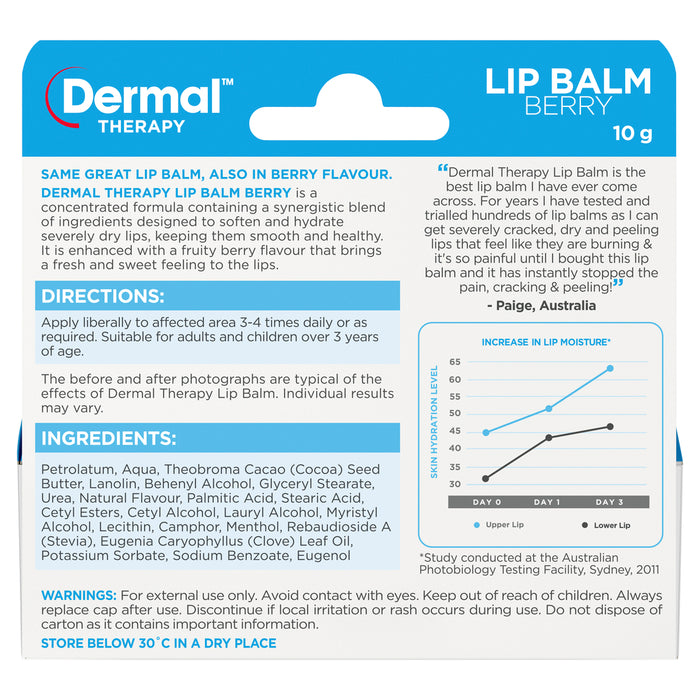 Dermal Therapy Lip Balm Berry 10g