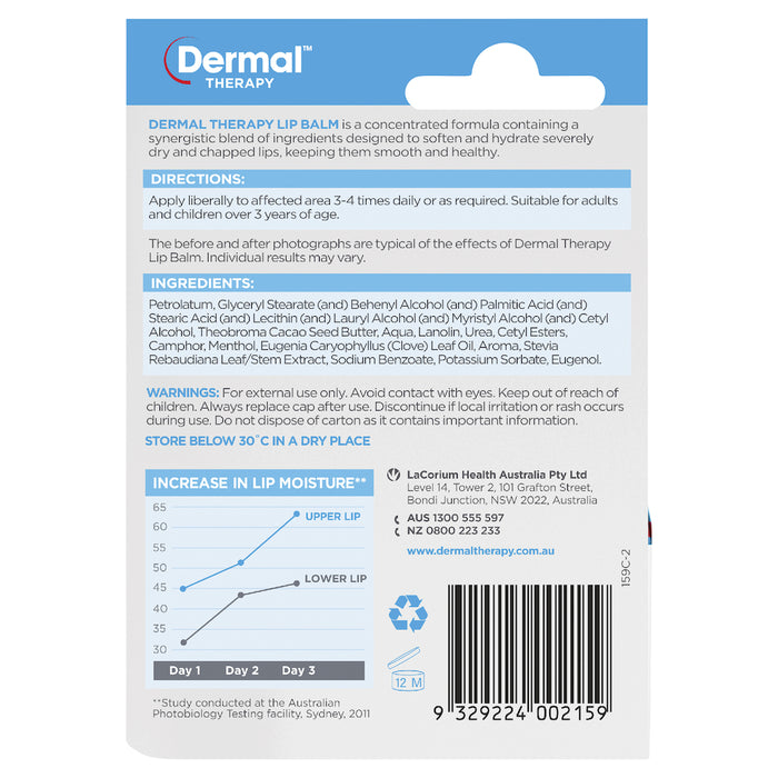 Dermal Therapy Lip Balm Tub 10g