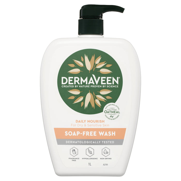 Dermaveen Daily Nourish Soap Free Wash 1 Litre