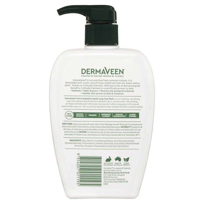 Dermaveen Extra Gentle Wash Soap Free 500ml