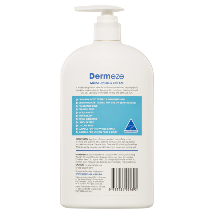 Dermeze Moisturising Cream 500g