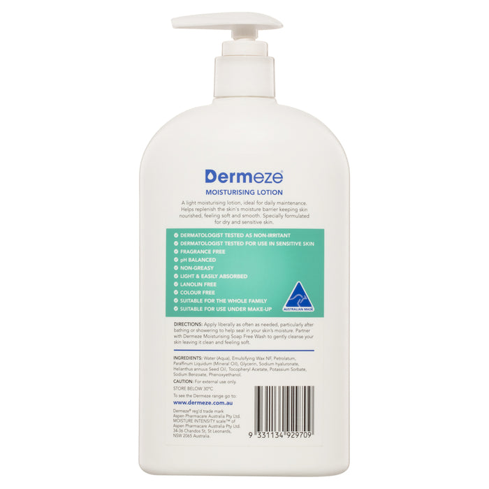 Dermeze Moisturising Lotion 500ml