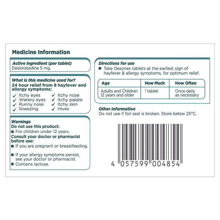 Desonex 5mg 40 Tablets