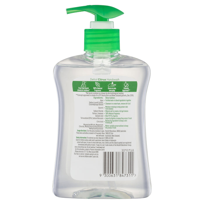 Dettol Parents Approved Hand Wash Citrus 250ml