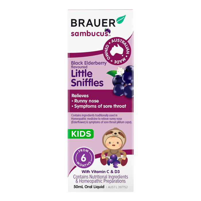 Brauer Kids Black Elderberry Little Sniffles 50ml