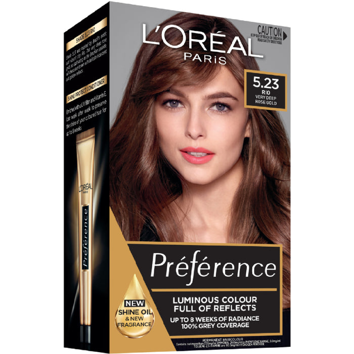L'Oreal Preference 5.23 Very Deep Rose Gold.