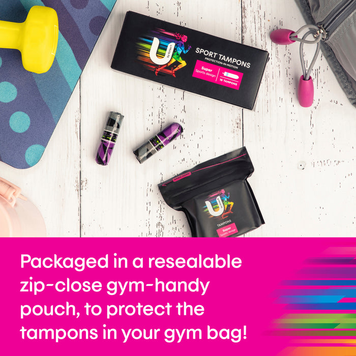 U By Kotex Sport Tampons Super 16