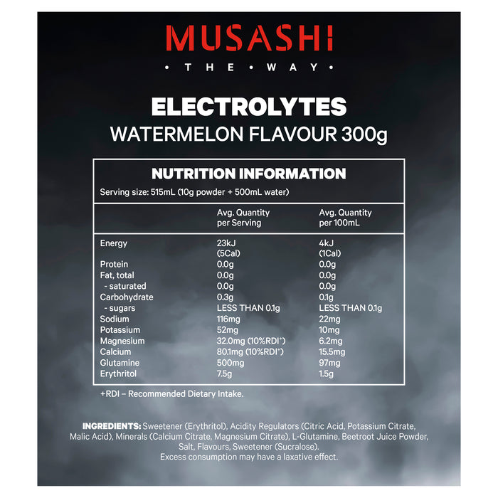 Musashi Electrolytes Watermelon 300g