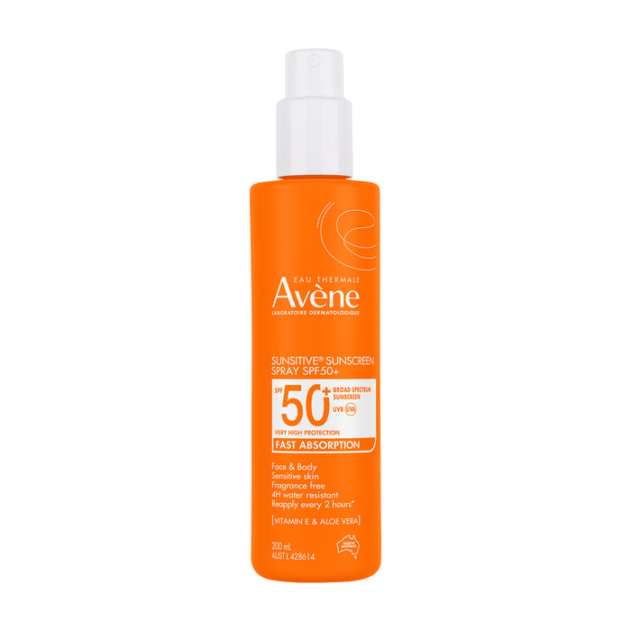 Avene Sunsitive Sunscreen Spray SPF 50+ 200ml