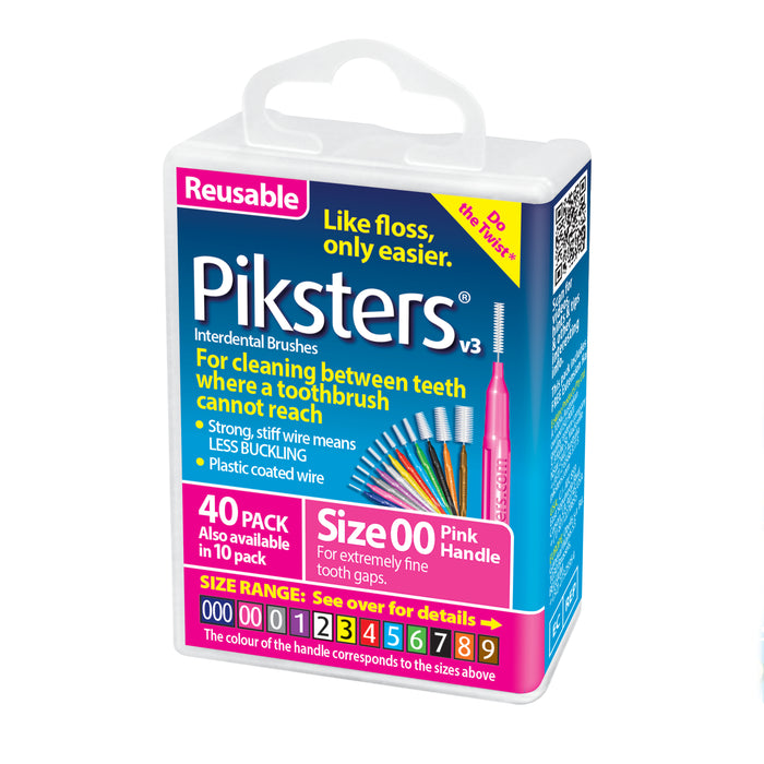 Piksters Size 00 Pink 40 Pack.