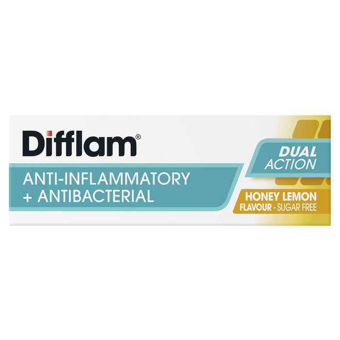 Difflam Sore Throat Lozenges Sugar Free Honey & Lemon 16