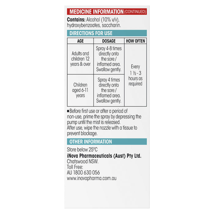 Difflam Sore Throat Spray 30mL