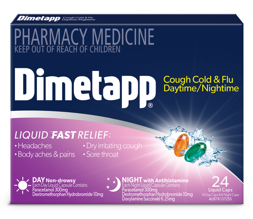 Dimetapp Day & Night Liquid Capsules 24