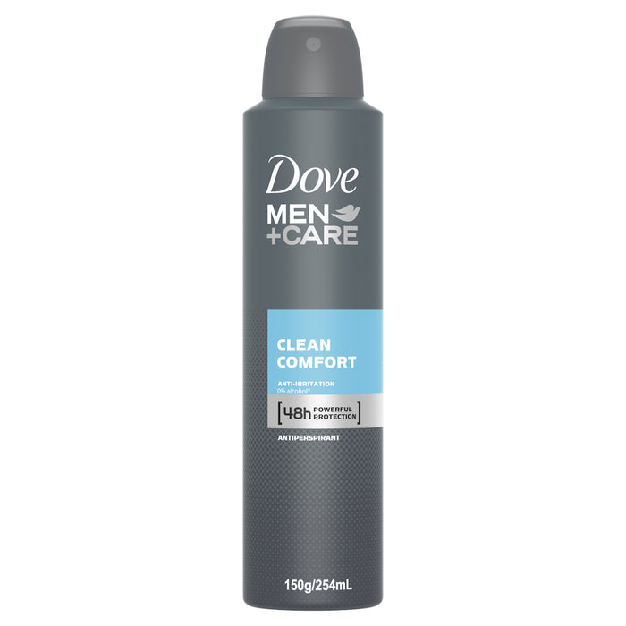 Dove Men Antiperspirant Deodorant Aerosol Clean Comfort 148g/254ml