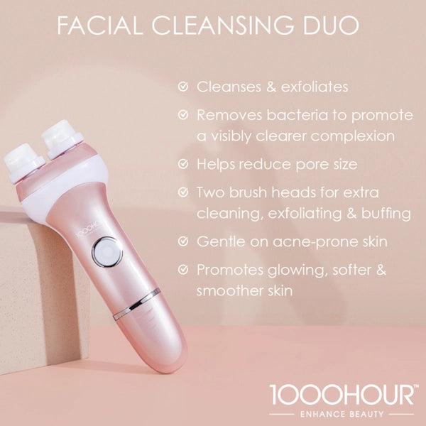 1000 Hour Facial Cleansing Brush Duo