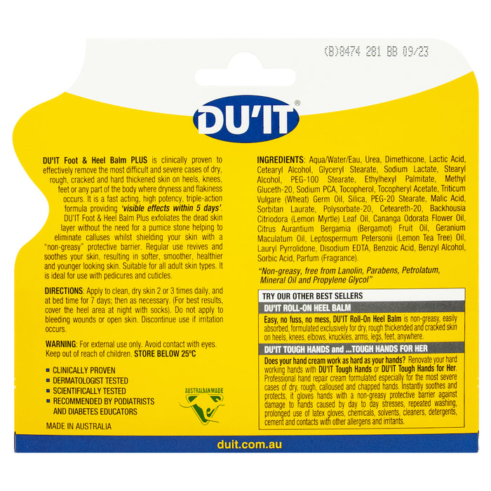 Du'it Foot & Heel Balm Plus 50g