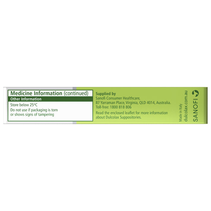 Dulcolax Suppositories 10mg 10