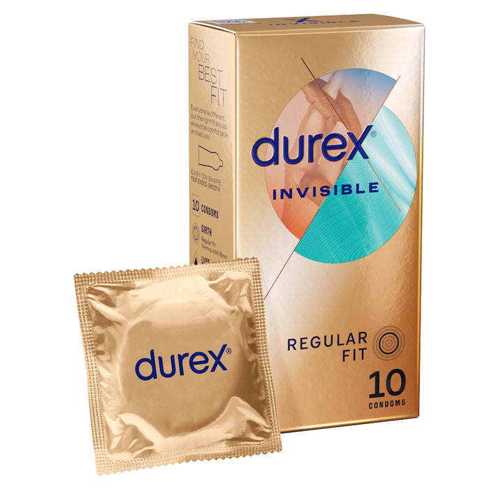 Durex Invisable Close Fit Condom Ultra Thin 10pk