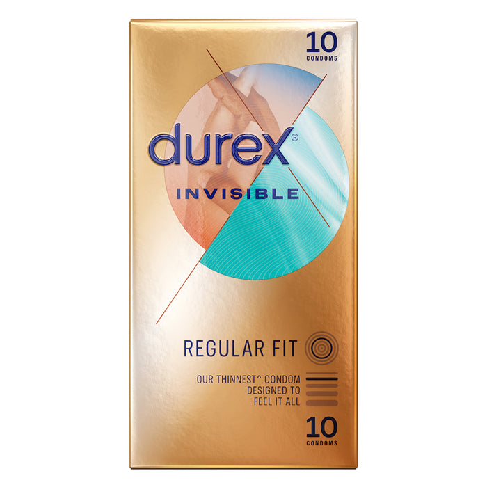 Durex Invisable Close Fit Condom Ultra Thin 10pk