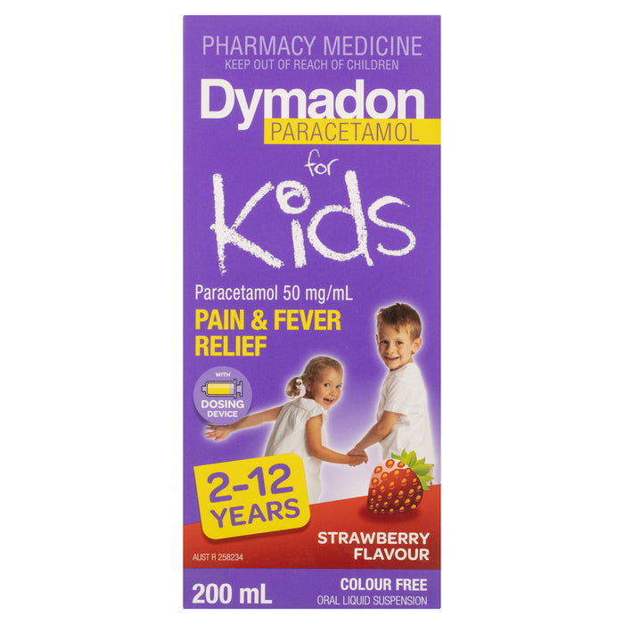 Dymadon 2 -12 Years 200ml Strawberry