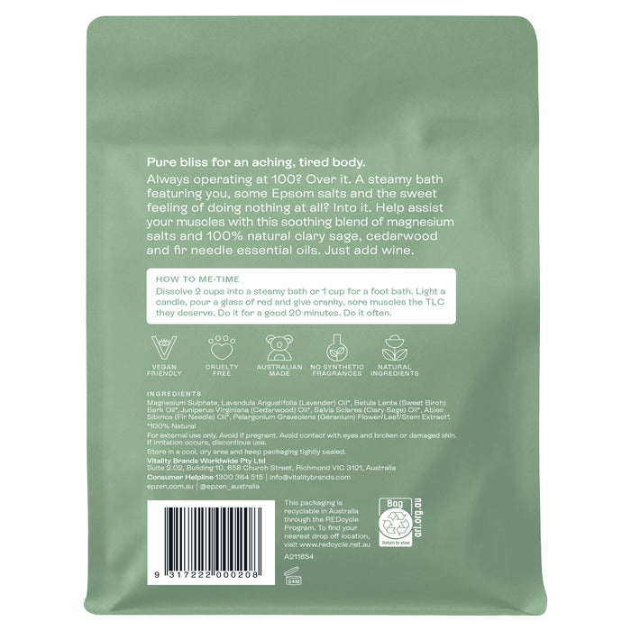 Magnesium Bath Crystals EpZen Soothe 900g.