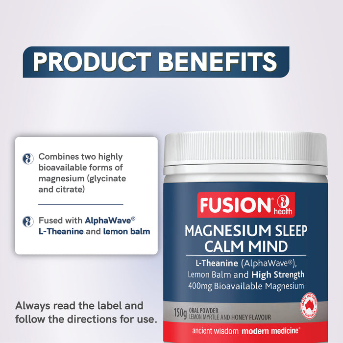Fusion Health Magnesium Sleep Calm Mind 150g