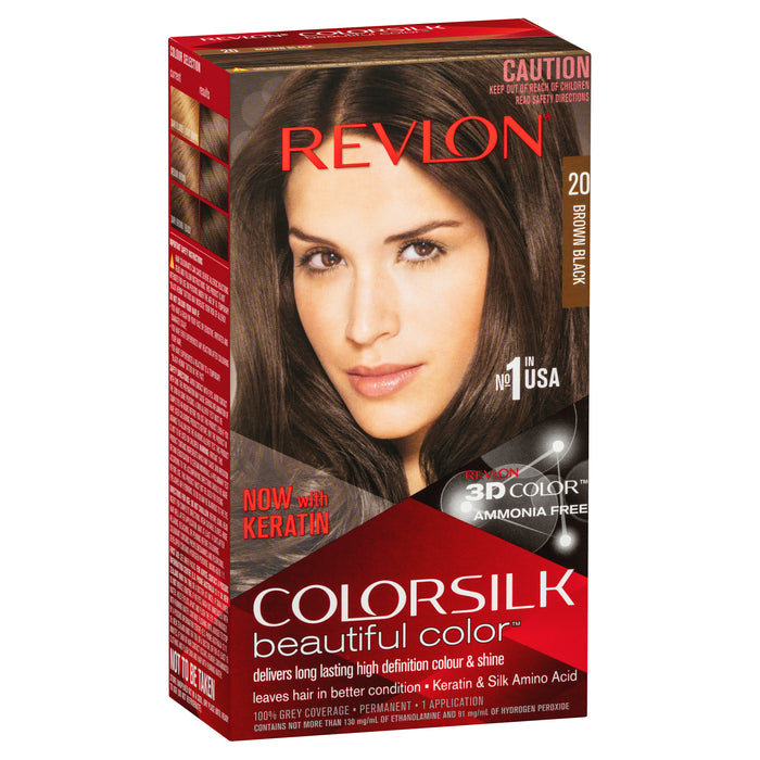 Revlon Colorsilk 20 Brown Black.