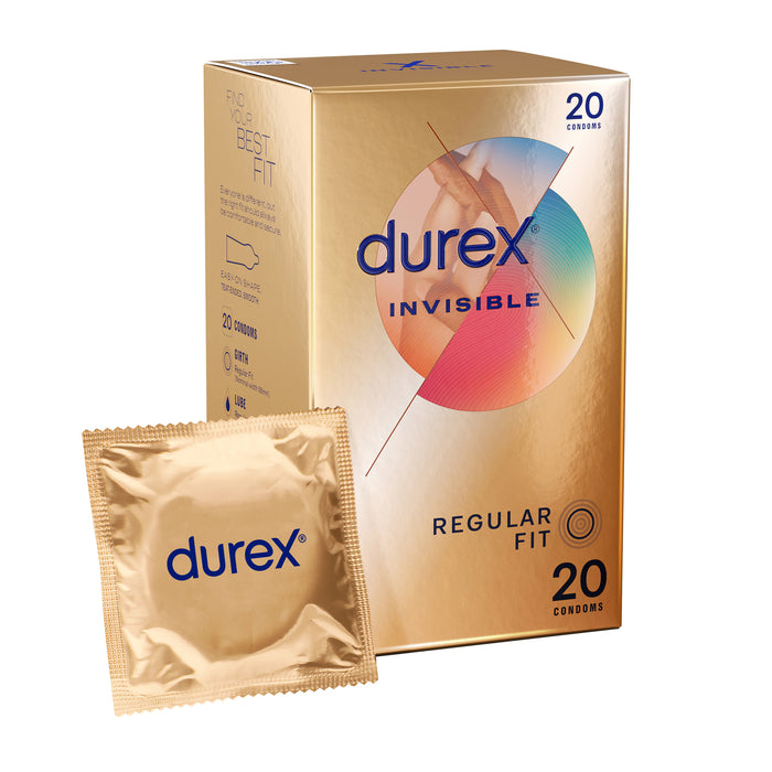 Durex Invisable Regular Fit Condom 20pk
