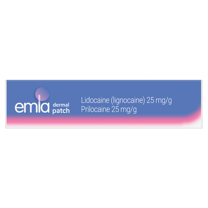 Emla 5% skin numbing patches 2 Pack