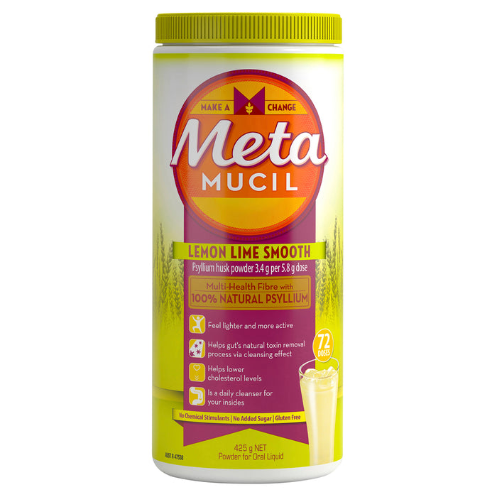 Metamucil Smooth Lemon Lime 72 Doses 425g