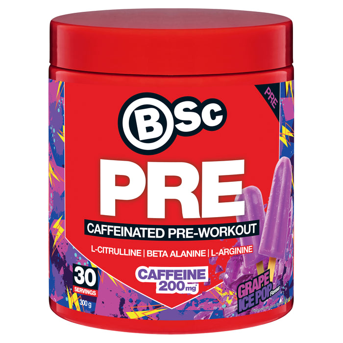 BSc PRE Caffeinated Pre-Workout 300g Grape Ice Pop