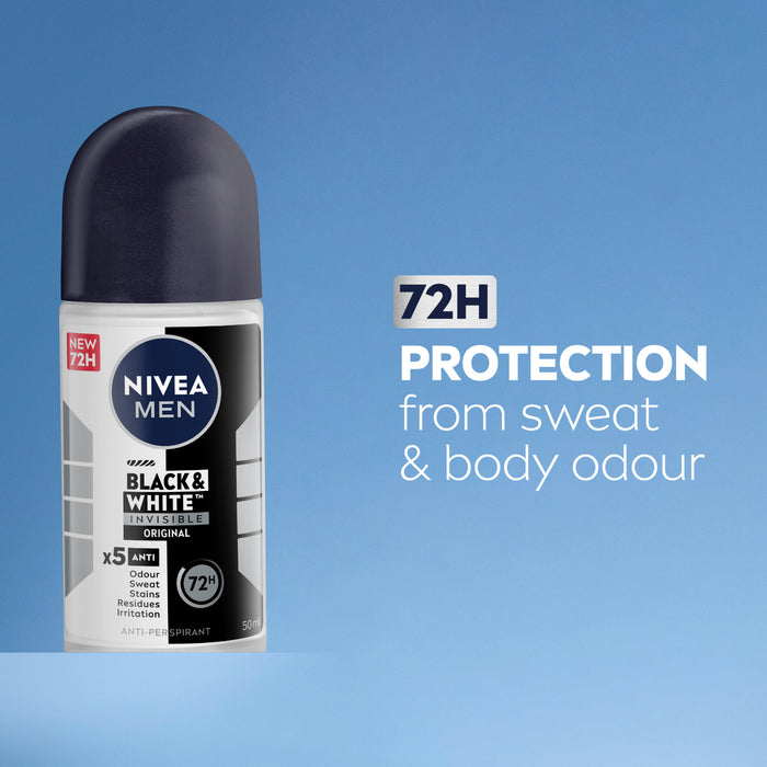 Nivea Men Deodorant Black & White Roll On 50ml