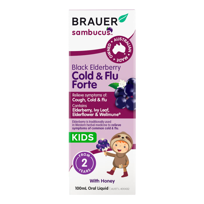 Brauer Black Elderberry Cold & Flu Forte 100ml