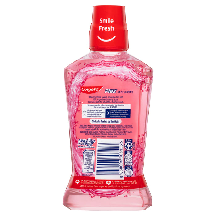 Colgate Plax Mouthwash Gentle Care 500ml.