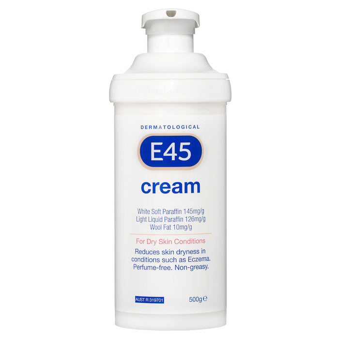 E45 Cream Pump 500g