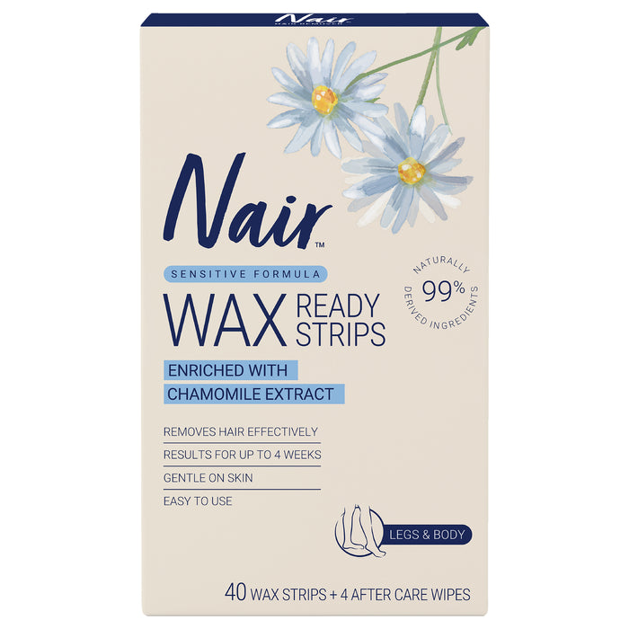 Nair Soft Natural Large Wax Strips 40 Pack