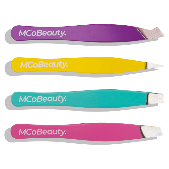 MCo Beauty Perfect Tweezers Professional 4 Piece Set