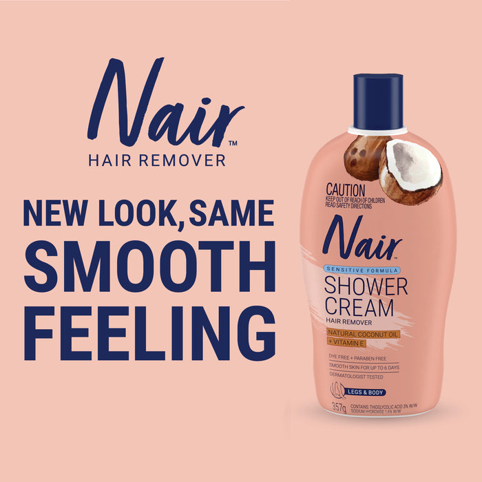 Nair Hair Removal Shower Cream with Coconut Oil 357g