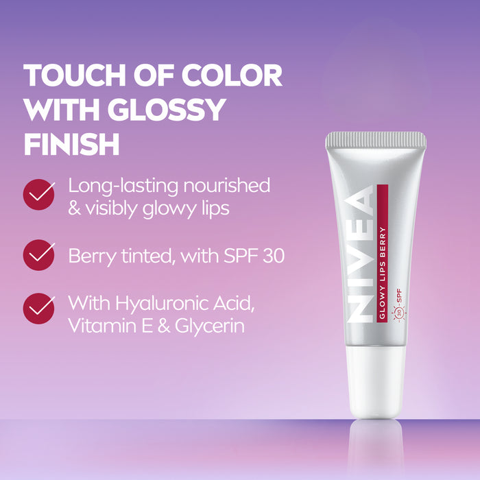 Nivea Glowy Lips Berry SPF30 10g