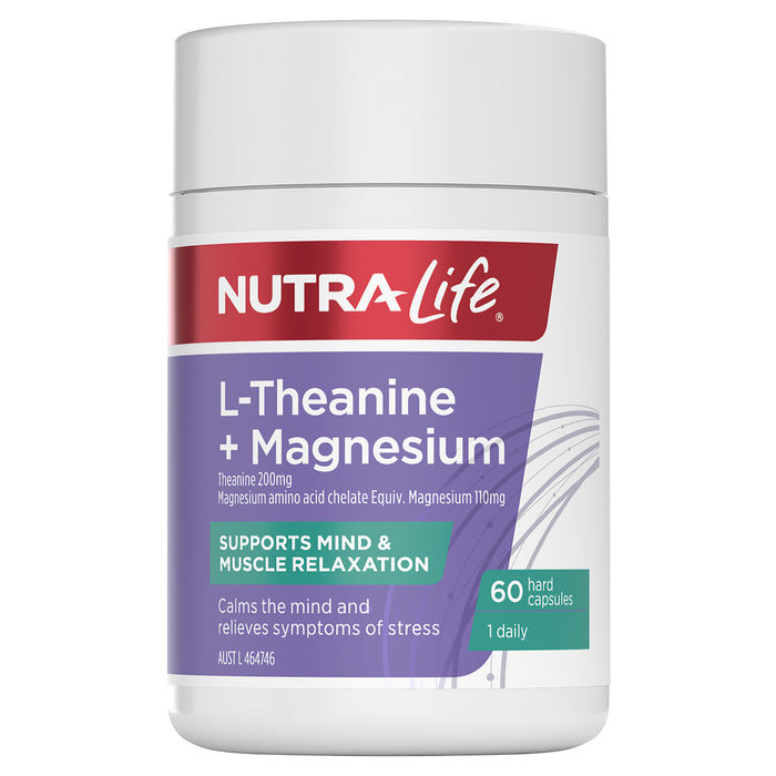 Nutra-Life L Theanine + Magnesium 60 capsules.