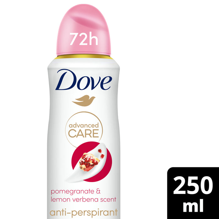 Dove Antiperspirant Advanced Care 72Hr Go Fresh Pomegranate & Lemon Verbena 250ml