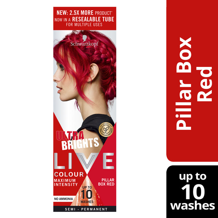 Schwarzkopf LIVE Colour Ultra Brights Pillar Box Red 75ml