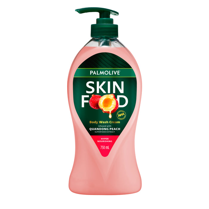 Palmolive Skin Food Body Wash Cream Quandong Peach 750ml